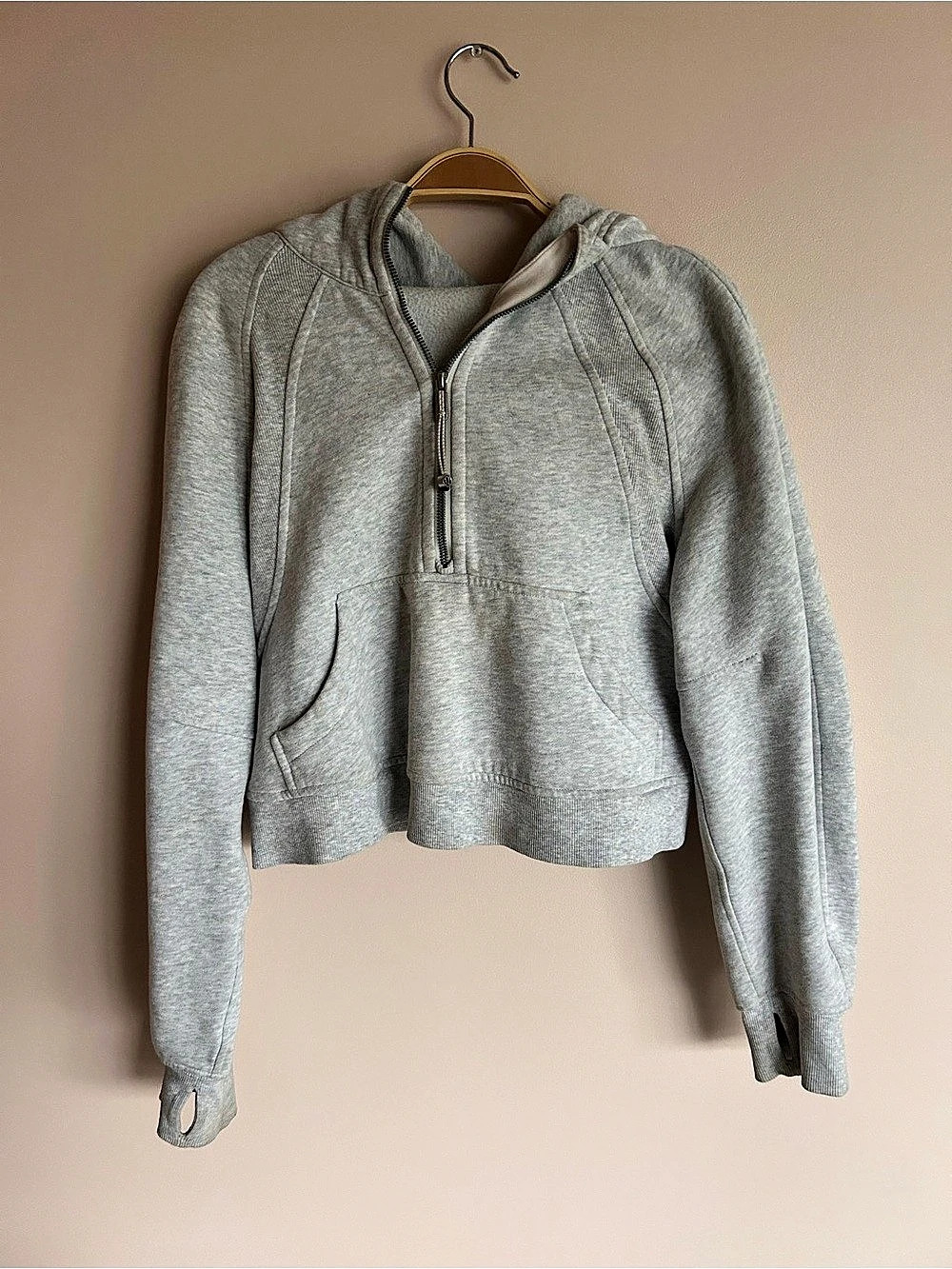 lululemon Scuba Oversized Half-Zip Hoodie Gray